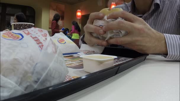 Restaurantul Burger King — Videoclip de stoc