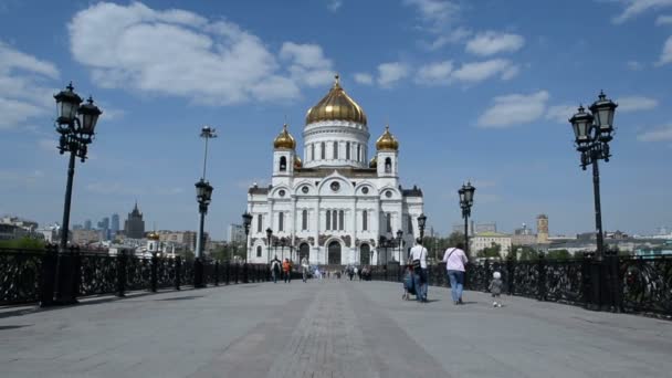 Katedralen Kristus Frälsaren, Moskva — Stockvideo