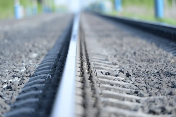 Ferrocarriles rusos. Carril — Foto de Stock