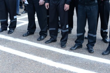 Mahkumlar cezaevi koloni özel rejiminin. sırada, yaz, Rusya Federasyonu