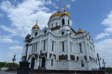 Moskova, - 15 Mayıs: Katedral Mesih'in Savior. 15 Mayıs 2015 yılında Moskova, Rusya Federasyonu