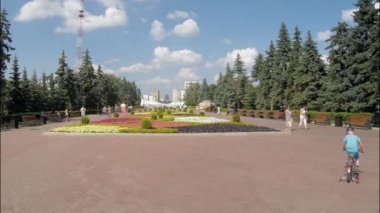 Ufa, Rusya - 25 Haziran 2015: Ufa, Salavat Yulaev Meydanı, ana site Sco ve Ufa içinde 8-10 Temmuz 2015 düzenlenen BRICs Zirvesi