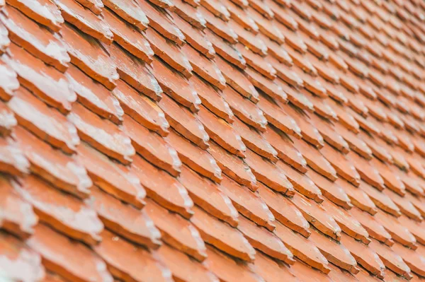 Padrão de telhado de cerâmica com foco seletivo — Fotografia de Stock