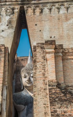 Büyük oturma Buda antik tapınak Tayland