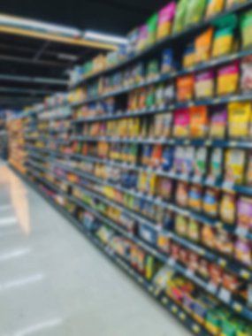 Soyut bulanık süpermarket ve perakende mağazası