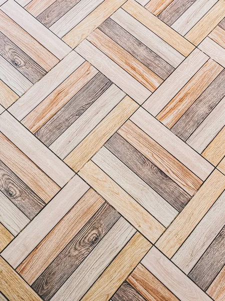 Braune Holzfliesen Geometrische Textur Fußboden Hintergrundkonzept — Stockfoto