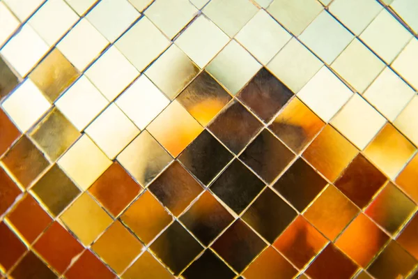 Telhas Mosaico Quadrado Amarelo Dourado Brilhante Para Design Conceito Fundo — Fotografia de Stock