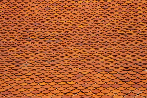 Patrón Textura Para Azulejo Techo Naranja Cerámica Templo Para Idea —  Fotos de Stock