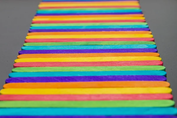 Colorful wooden stripe on horizontal3 — Stock Photo, Image