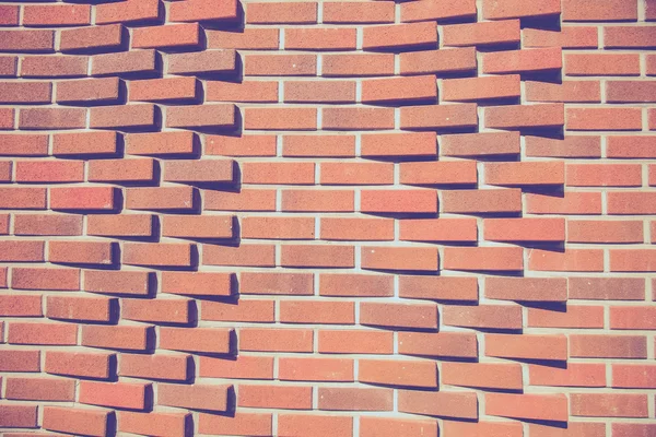 갈색 벽돌 벽 패턴 — 스톡 사진