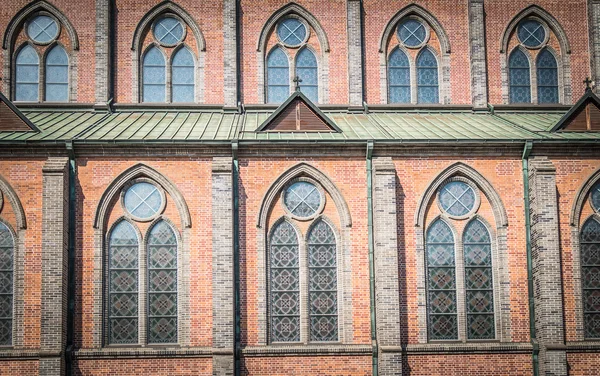 Patrón de ventana de la iglesia catedral — Foto de Stock