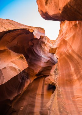 Navajo Arizona ABD'de üst antilop Kanyonu