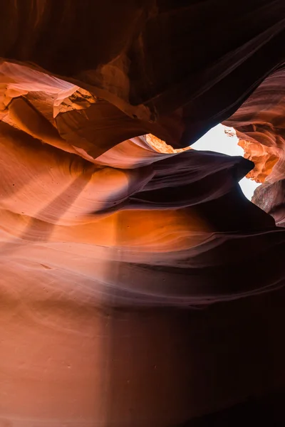 Üst antilop Kanyonu Navajo Arizona ile ABD'de pozlama stili altında görünümü — Stok fotoğraf