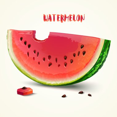 karpuz parça beyaz arka plan üzerinde