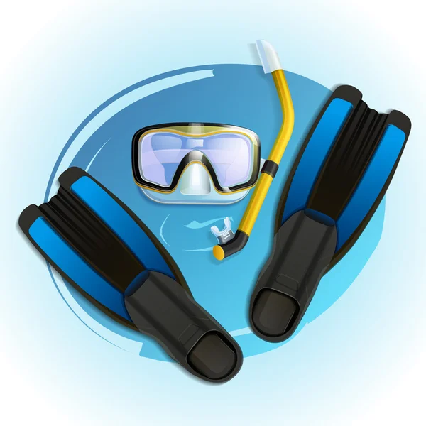 Ícone de equipamento de mergulho — Vetor de Stock