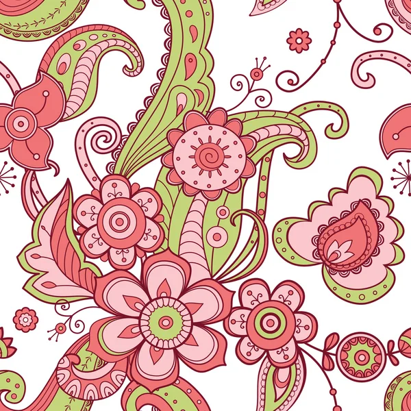 Motif floral sans couture — Image vectorielle