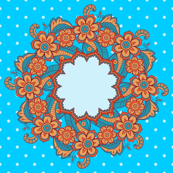 Carte de vœux floral — Image vectorielle