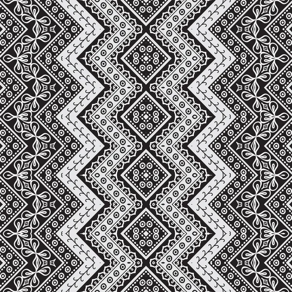 Vector abstrakta sömlösa mönster i svart och vitt — Stock vektor