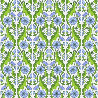 Hindiba çiçek seamless modeli