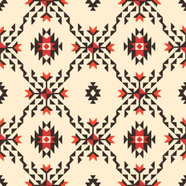 Aztek tarzda geometrik desen