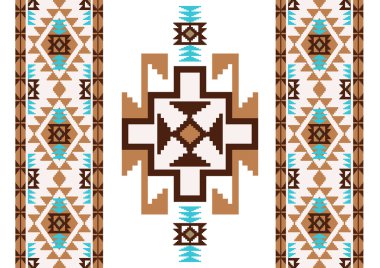 Etnik desen arka plan navajo tarzında