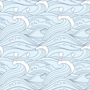 deniz dalgaları pürüzsüz desen