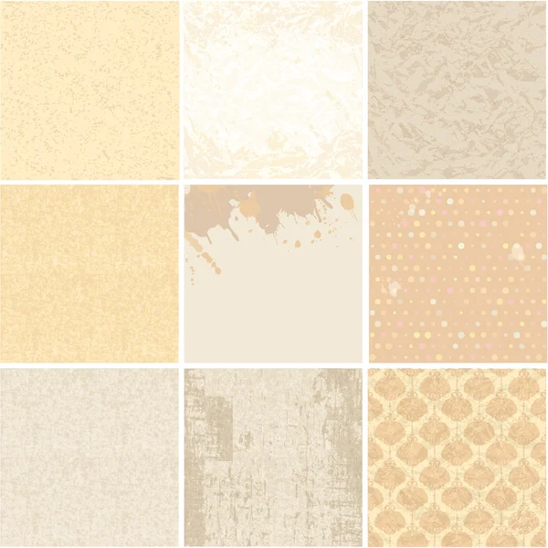 Set of old textured paper backgrounds — Stock Vector