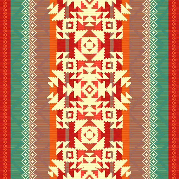 Ethnic textile seamless pattern — Stock Vector