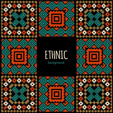 Abstract ethnic background clipart