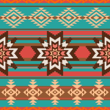 Ethnic ornament seamless pattern clipart