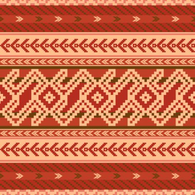 Soyut kumaş desen Etnik tarzda