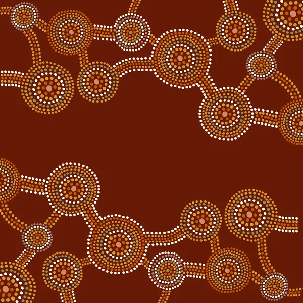 Aborijin tarzı tasarım vektör arka plan