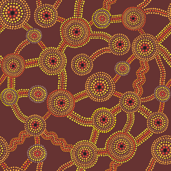 Aboriginal style abstract background