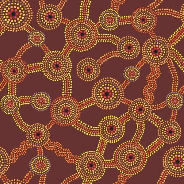 Estilo aborigen fondo abstracto Vectores De Stock Sin Royalties Gratis