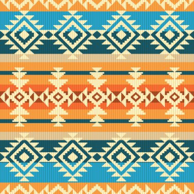 Navajo stil geometrik seamless modeli