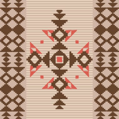 Amerikan tarzı Absract geometrik süsleme