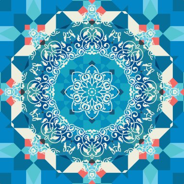 Arapça tarzı mozaik dekoratif arka plan