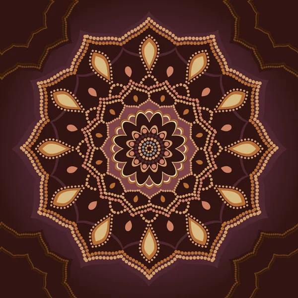 Mandala ornamental — Vector de stock