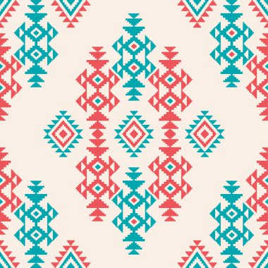 etnik tarzda geometrik süsleme 