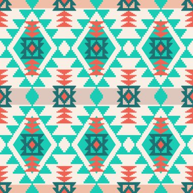Navajo style geometric pattern