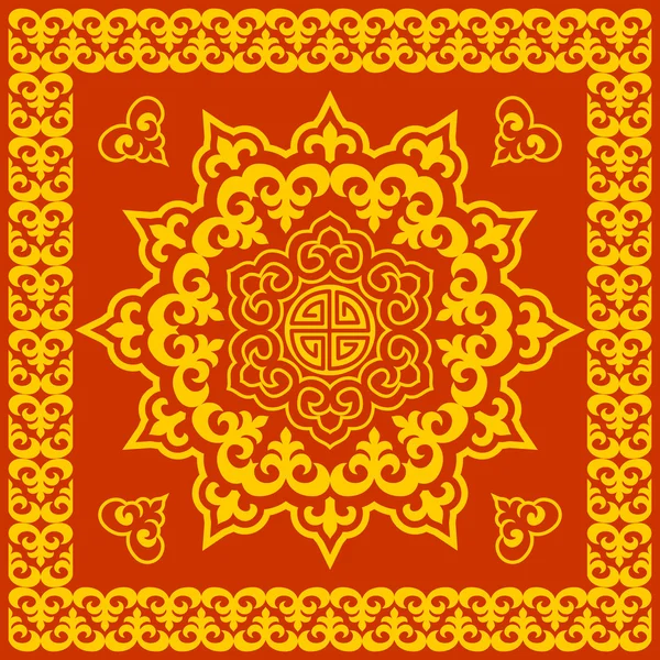 Modèle rond oriental — Image vectorielle