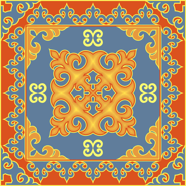 Декоративный узор в азиатском стиле
