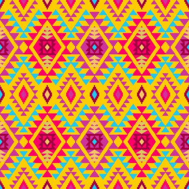 Renkli trendy Aztek desen
