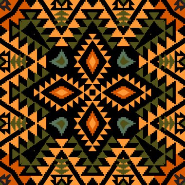 Soyut etnik dekoratif desen