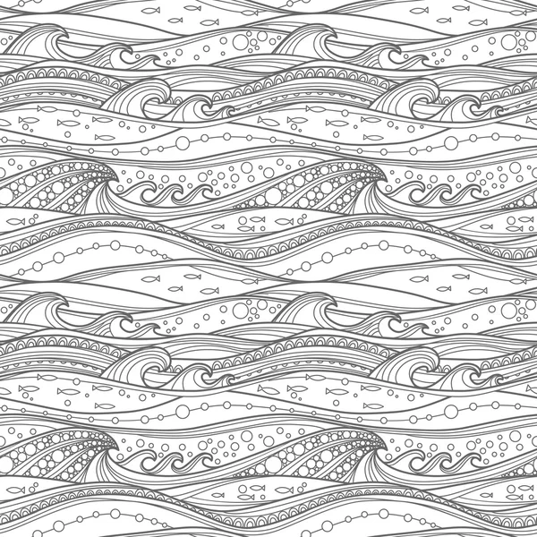 Boyama sayfası deniz desen