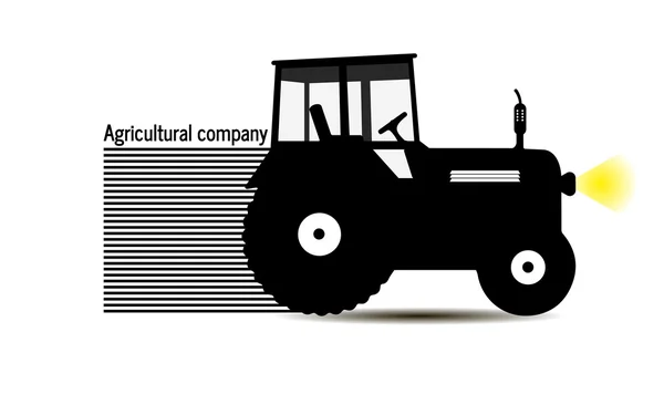 Logotipo trator empresa agrícola — Vetor de Stock