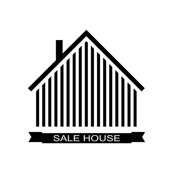 Evi logosu. Vektör çizim amblemi