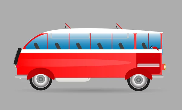 Логотип старого автобуса — стоковий вектор