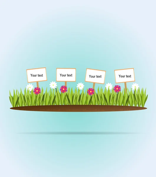 Çiçek çayır. Vektör çizim