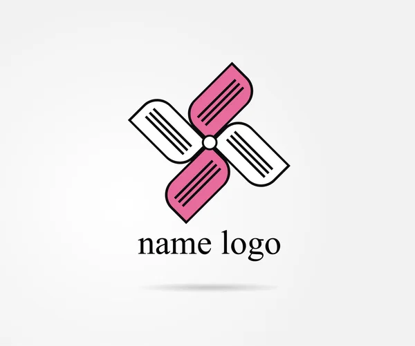 Web tasarım şekli etiketi için vektör logo